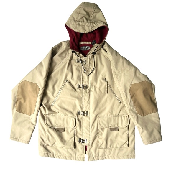 ✨ Vintage AE BRAND Hooded Field Jacket (Early 2000s) XL Excellent Condition Rare - Picture 1 of 14